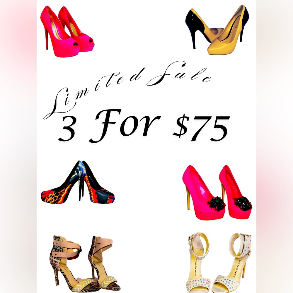 LIMITED High Heel Bundle – Any 3 for $75!